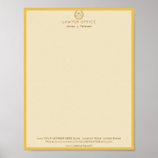 Poster Fournitures de bureau pour avocat Haut de gamme E