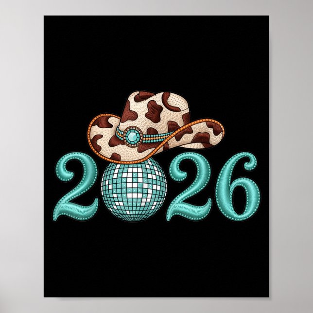 Poster Fournitures de fête du Nouvel An 2026 Western Nk C (Devant)