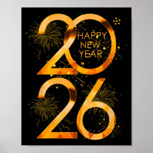 Poster Fournitures pour fête du Nouvel An 2026 tenue asso
