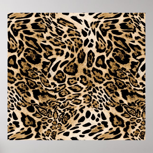 Poster Fourrure de léopard d'Afrique : Texture d'animal s (Devant)