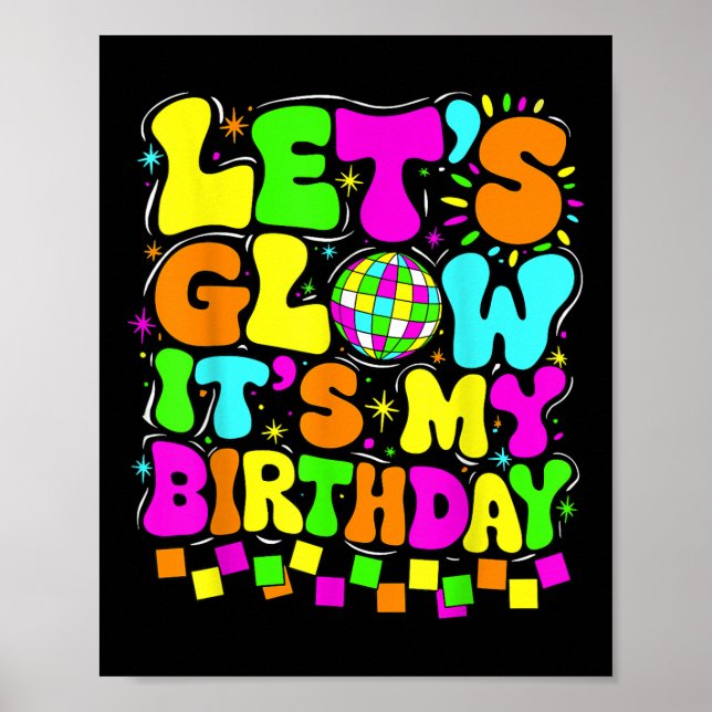 Poster Fous son My Birthday Party Glowers 80s Group (Devant)