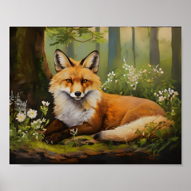 Poster Fox dans Woods 3 (Devant)