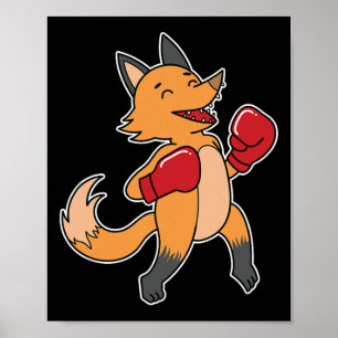 Poster Fox fait la boxe