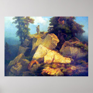 Poster Fox Hunt Josef Navrátil Après 1850