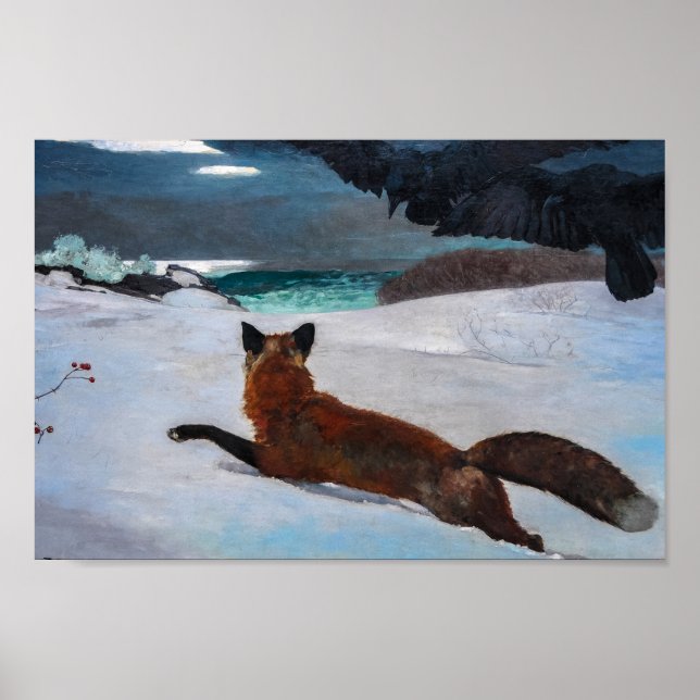 Poster Fox Hunt par Winslow Homer (Devant)