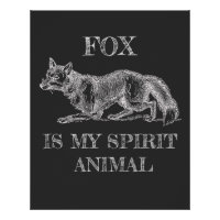 Fox Is My Spirit Animal drôle de citation illustra