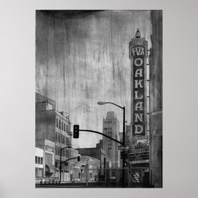 Poster Fox Theater Oakland (Devant)