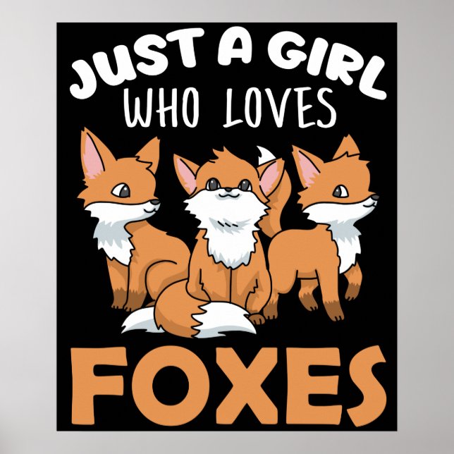 Poster Fox Toxits Women Fox Toxits Girls Fox Lover Fox (Devant)