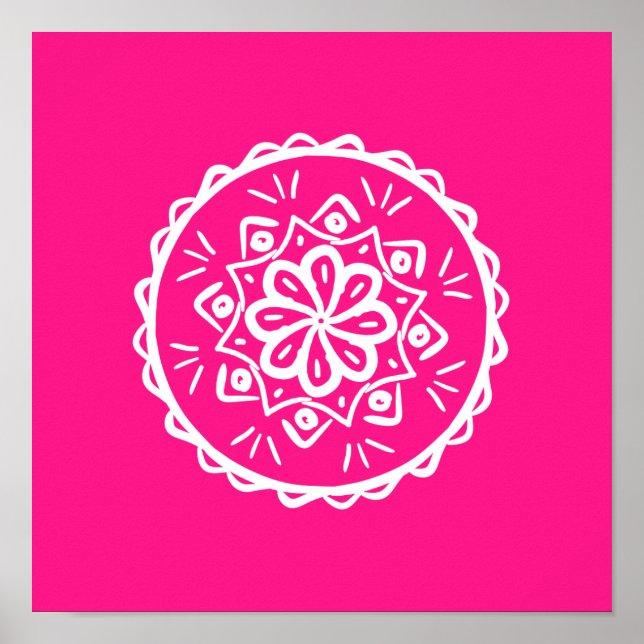 Poster Foxglove Mandala (Devant)