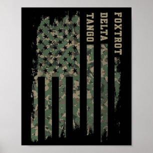 Poster Foxtrots Delta Tangos Funny Nato Alphabet phonétiq