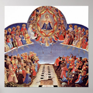 Poster Fra Angelico - Le jugement Dernier