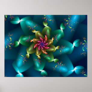 Poster Fractage de la vague de rotation