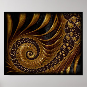 Poster fractal-199054 spirale fractale mathématiques sans