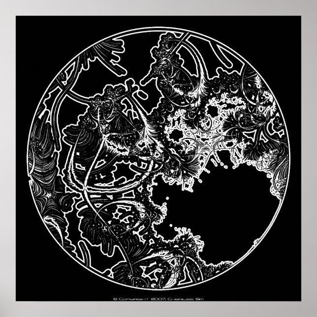 Poster Fractal 1 ver. 2 (Devant)