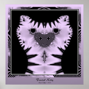 Poster Fractal Kitty
