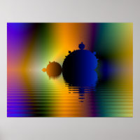 Poster fractal Mandelbrot Voyage