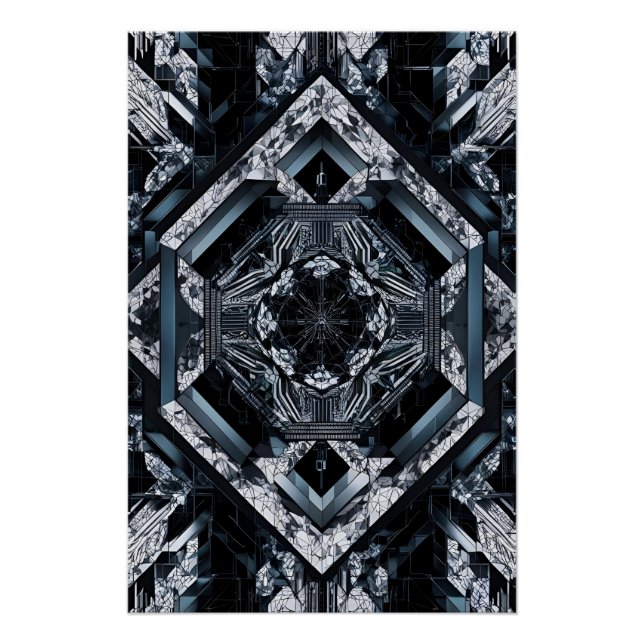 Poster Fractal moderne : Multi Planaire Nexus HD-76 (Devant)