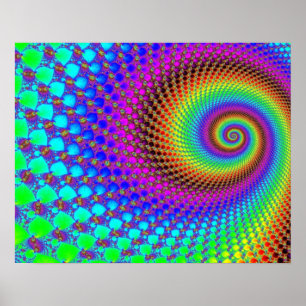 Poster Fractale Abstraite