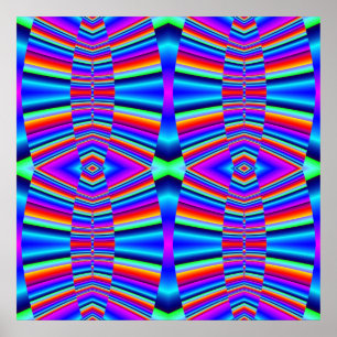 Poster fractale colorée