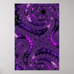 Poster Fractale pourpre