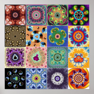 Poster fractales de Mandelbrot