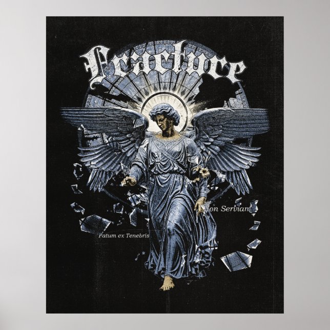 Poster Fracture - Gothic Streetwear Design (Devant)