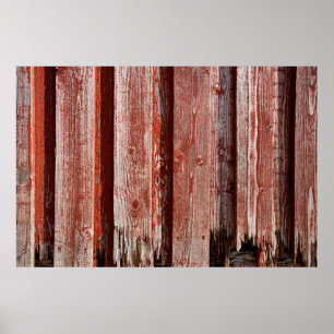Poster Fragment d'un vieux mur en bois peint. Arrière-Pla