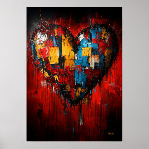 Poster Fragments d'amour Expression cardiaque expressionn