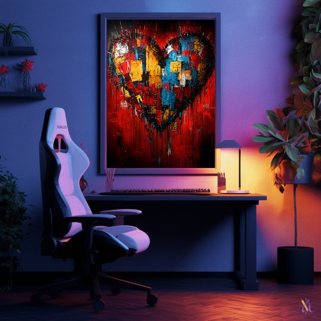 Poster Fragments d'amour Expressionnisme Contemporain du  (Créateur téléchargé)