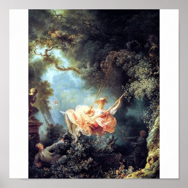 Poster fragonard l'empreinte de peinture antique oscillan (Devant)