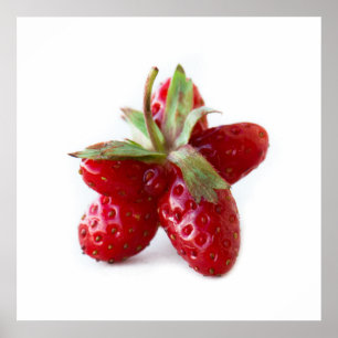 Poster Fraise amusante