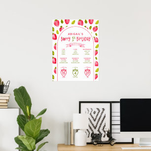 Poster Fraise Jalon Berry Premier anniversaire