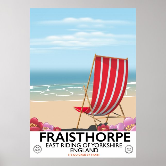Poster Fraisthorpe East Riding of Yorkshire, Angleterre. (Devant)