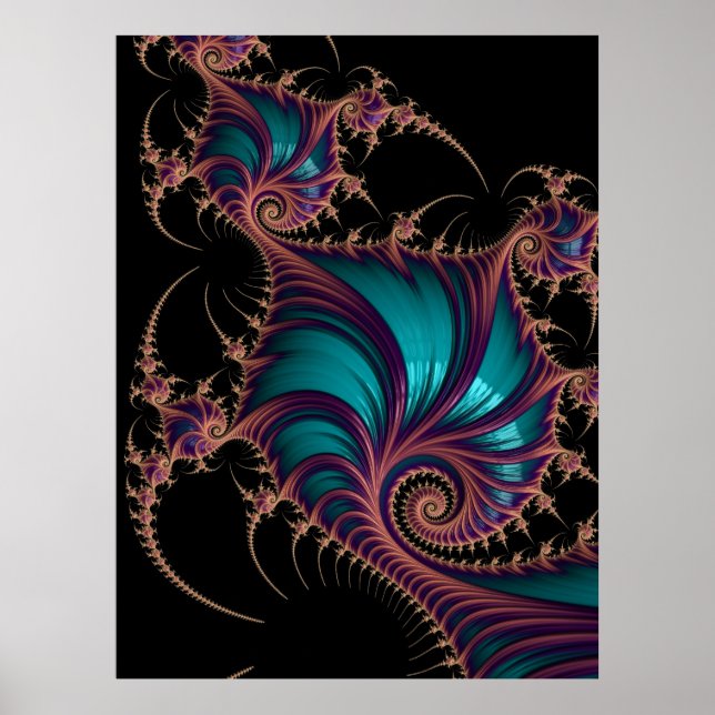 Poster "Fraktal Jewelry" (Vorne)