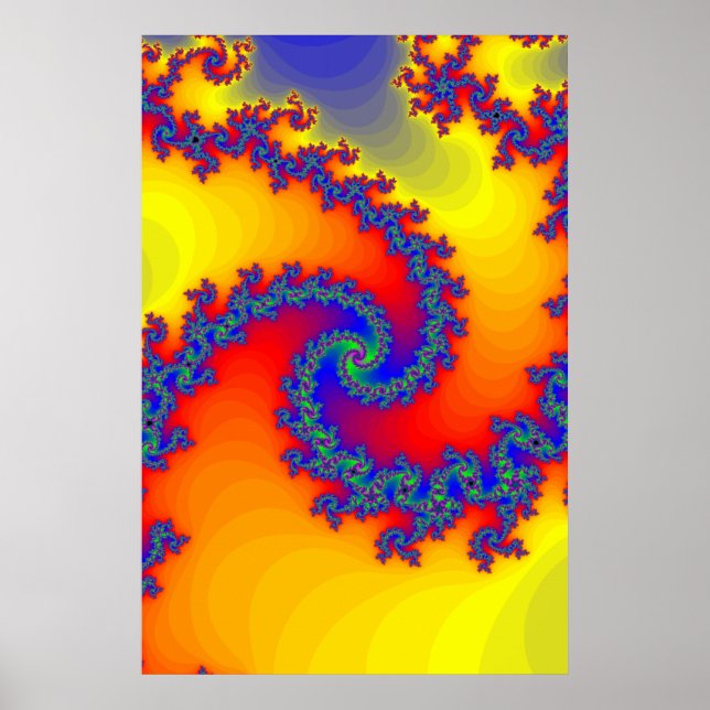Poster: Fraktal Spirals Poster (Vorne)
