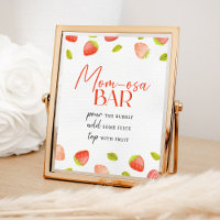 Framboise Momosa Bar Berry Baby shower sucré