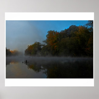 Poster Français Broad River Fog