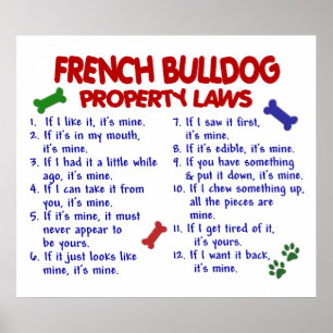 POSTER FRANÇAIS BULLDOG PL2