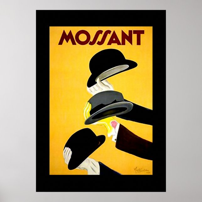 Poster français de Leonetto Cappiello 1920 "Mossan (Devant)