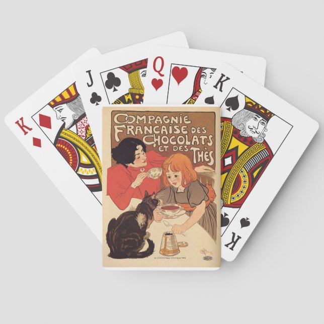 Poster français ensemble de cartes à jouer (dos)