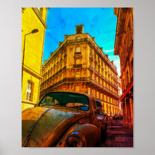 Poster France Architecture Vieux Paris