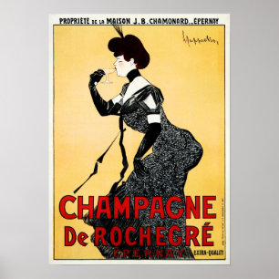 Poster France CHAMPAGNE De ROCHEGRE Leonetto Cappiello Ad
