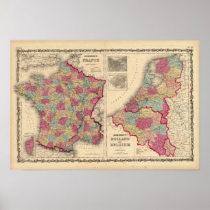 Poster France Hollande et Belgique