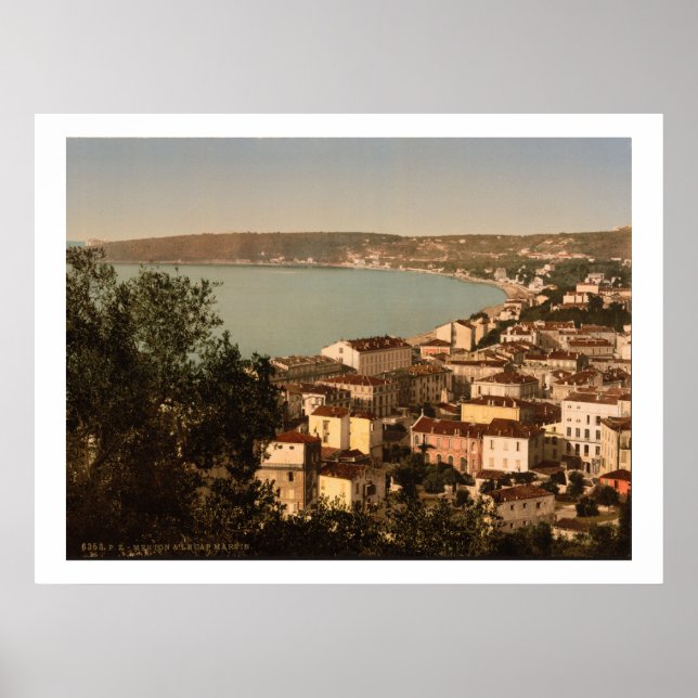 Poster France vintage, Cap Martin - France (Devant)