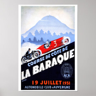 Poster France Vintage Racing restauré
