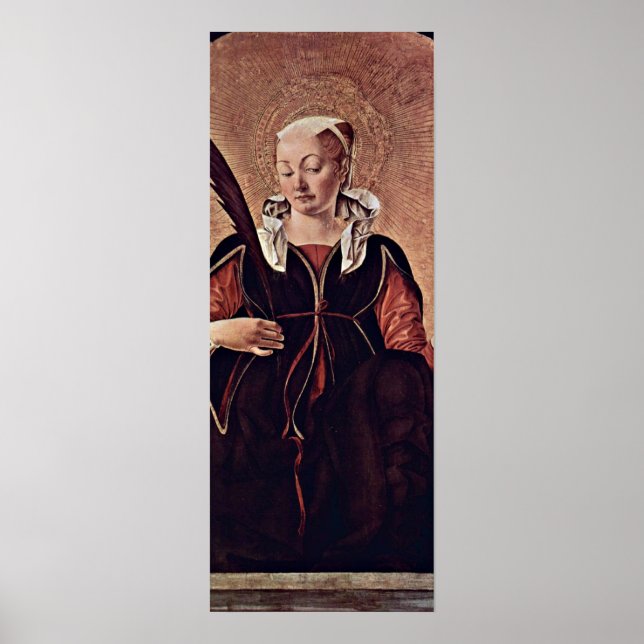 Poster Francesco del Cossa - Sainte-Lucie (Devant)