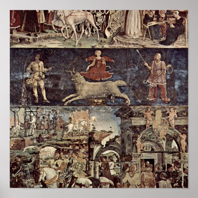 Poster Francesco del Cossa - Triomphe de Minerva (Devant)
