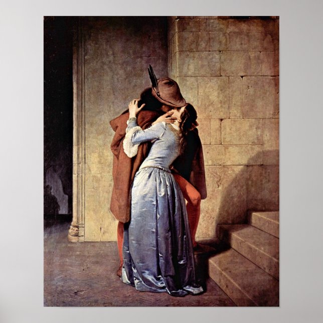 Poster Francesco Hayez - Le Kiss (Devant)