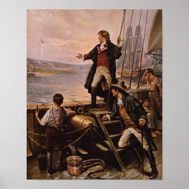 Poster Francis Scott Key - Étoile de peinture de bannière (Devant)