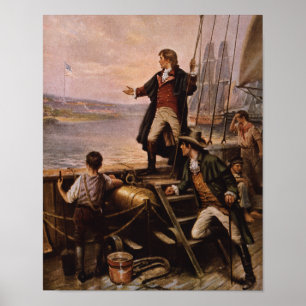 Poster Francis Scott Key - l'étoile a orné la peinture de